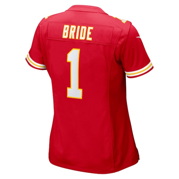 Number 1 Bride Kansas City Chiefs Nike Women's Game Jersey - Red - Image 3