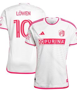 Eduard L?wen St. Louis City SC adidas 2024 The Confluence Kit Authentic Player Jersey - White