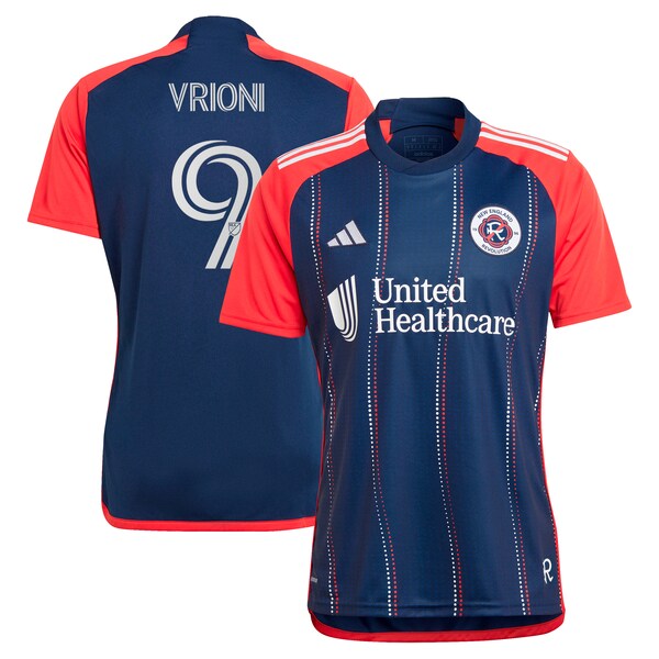 Giacomo Vrioni New England Revolution adidas 2024 Boston Tea Party Replica Player Jersey?ยจC Navy
