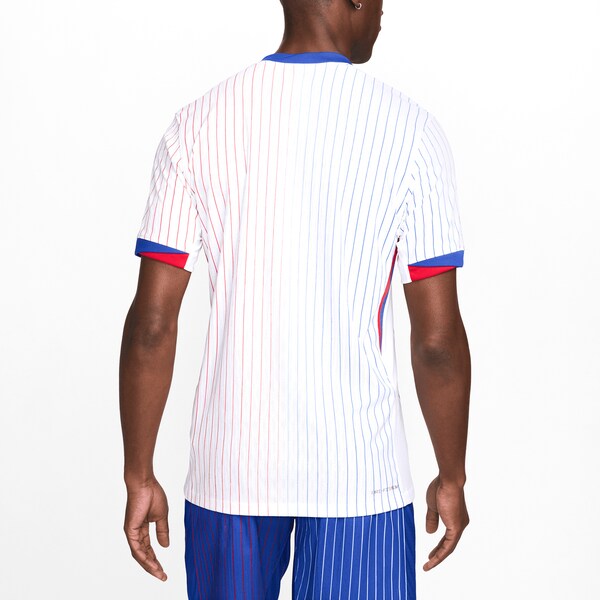 France National Team Nike 2024 Away Authentic Blank Jersey - White - Image 6