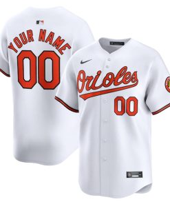Baltimore Orioles Nike Home Limited Custom Jersey - White