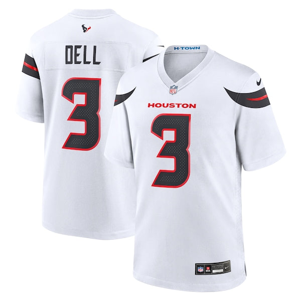 Tank Dell Houston Texans Nike Game Jersey - White/Red/Navy - Image 2