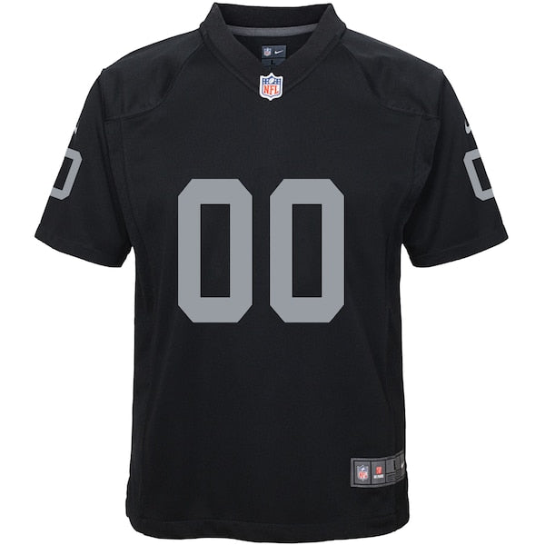 Nike Las Vegas Raiders Youth Custom Game Jersey - Black - Image 2