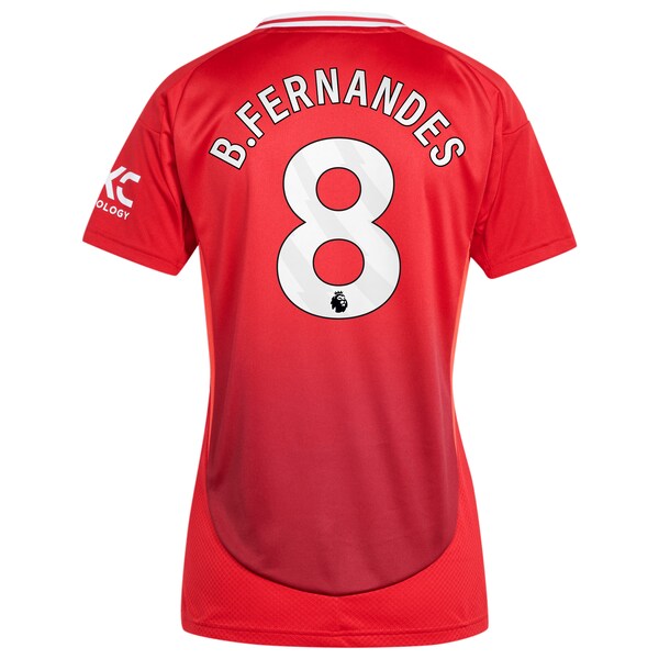 Bruno Fernandes Manchester United adidas Women's 2024/25 Home Replica Player Jersey - Red - Image 3