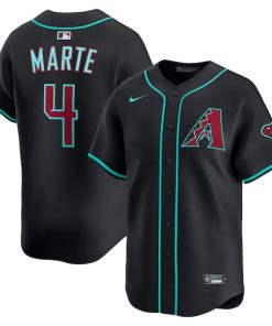 Ketel Marte Arizona Diamondbacks Nike Alternate Limited Jersey - Black/Crimson