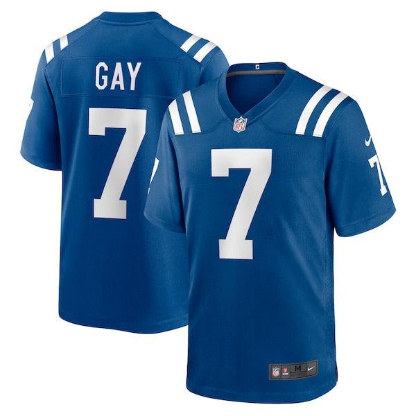 Matt Gay Indianapolis Colts Nike Team Game Jersey - Royal/Blue - Image 2