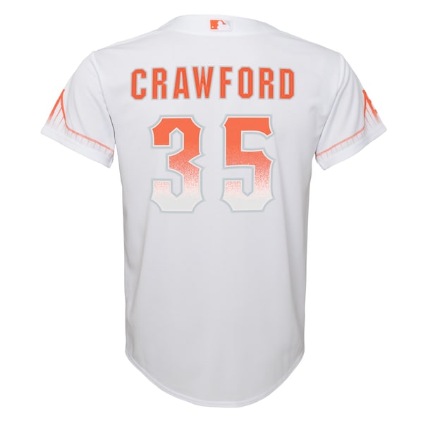 Brandon Crawford San Francisco Giants Nike Toddler City Connect Replica Player Jersey - White - Image 4