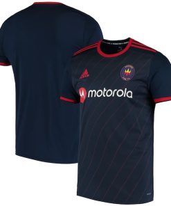Alternative view of Chicago Fire adidas 2020 Replica Blank Primary Jersey - Navy