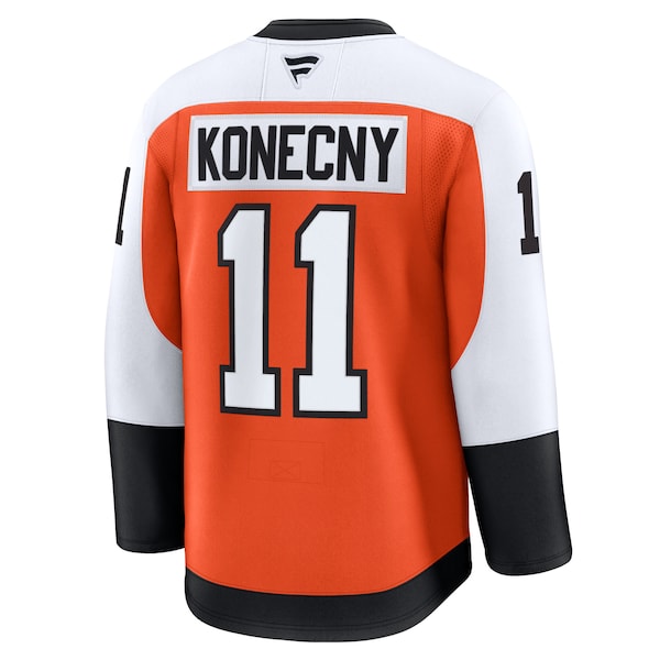Travis Konecny Philadelphia Flyers Home Premium Jersey - Burnt Orange - Image 4