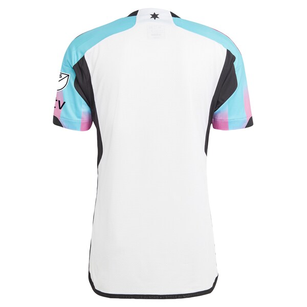 Minnesota United FC adidas 2024 The Northern Lights Kit Authentic Jersey - White - Image 3