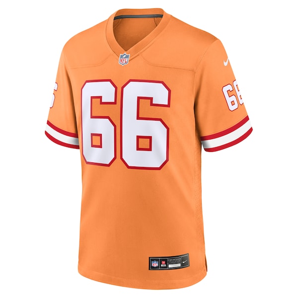 Ryan Jensen Tampa Bay Buccaneers Nike Throwback Game Jersey - Orange/Red - Image 3