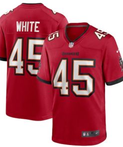 Devin White Tampa Bay Buccaneers Nike Player Game Jersey - Red/Pewter