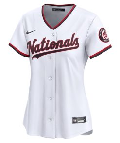 Alternative view of Washington Nationals Nike Women's Home Limited Custom Jersey - White