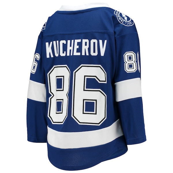 Nikita Kucherov Tampa Bay Lightning Youth Home Replica Player Jersey - Blue - Image 3
