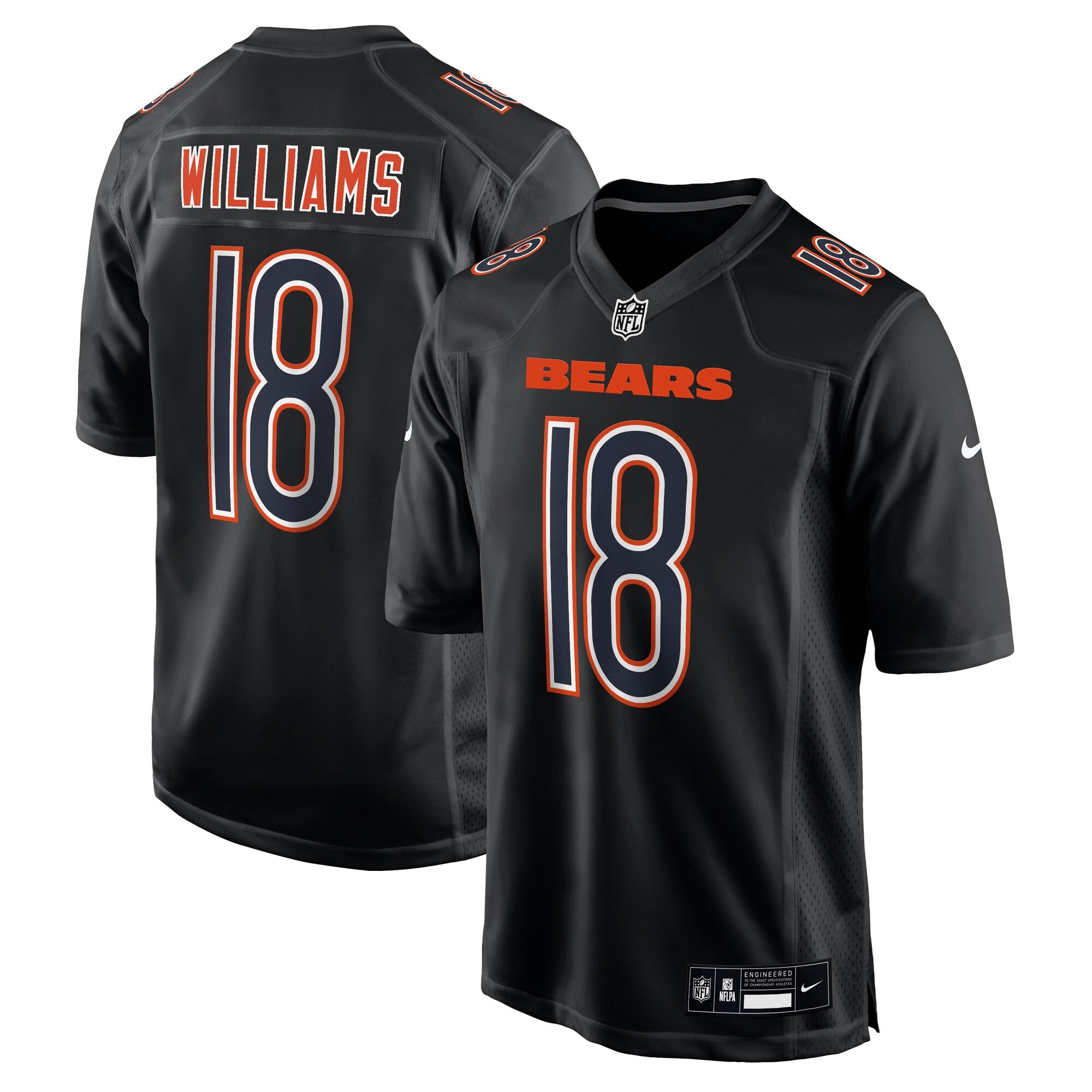 Caleb Williams Chicago Bears Nike Fashion Jersey - Tundra White/Black - Image 6