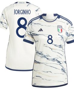 Jorginho Italy National Team adidas Women's 2023 Away Replica Jersey - White