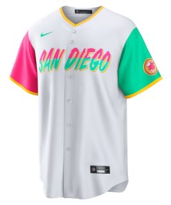 Alternative view of San Diego Padres Nike 2022 City Connect Replica Team Jersey - White