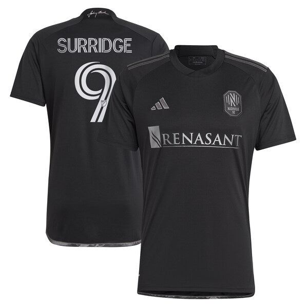 Sam Surridge Nashville SC adidas 2024 Man In Black Kit Replica Player Jersey?ยจC Black