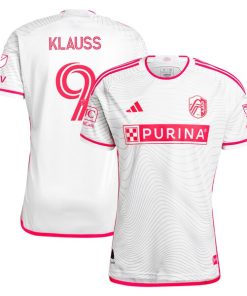 Jo?o Klauss St. Louis City SC adidas 2024 The Confluence Kit Authentic Player Jersey - White