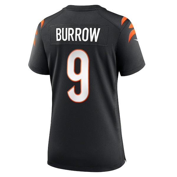 Joe Burrow Cincinnati Bengals Women's Nike Player Game Jersey - Black/Orange - Image 4