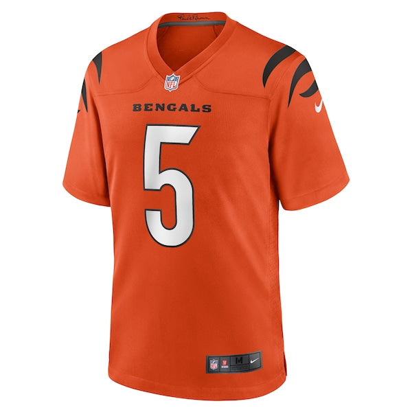 Tee Higgins Cincinnati Bengals Nike Alternate Game Player Jersey - Orange/White - Image 3