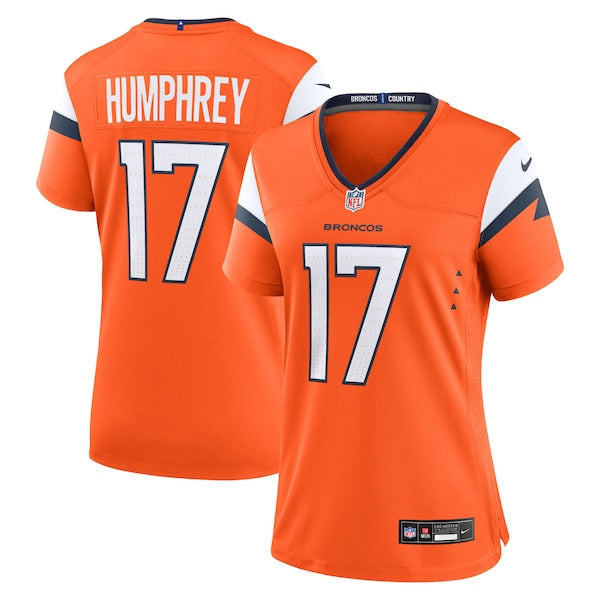 Lil'Jordan Humphrey Denver Broncos Nike Women's Team Game Jersey - Orange