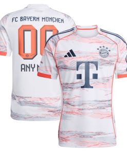Bayern Munich adidas 2025/26 Away Replica Custom Jersey - White