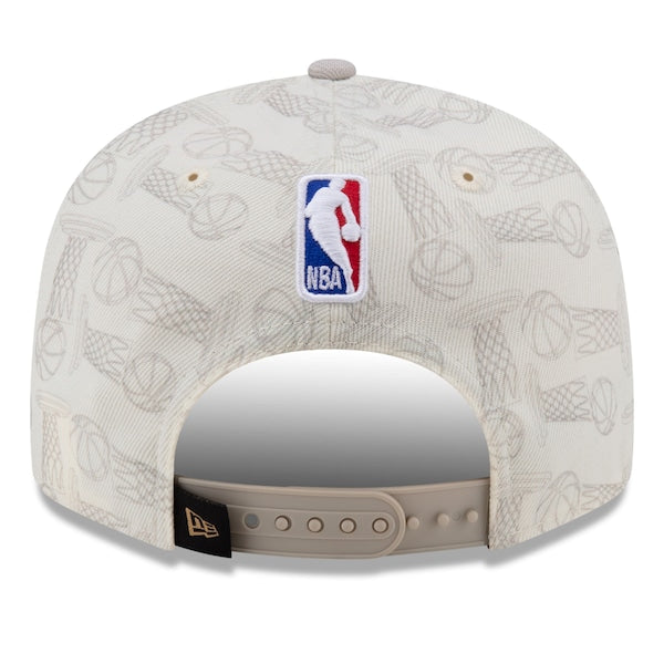 Boston Celtics New Era 2024 NBA Finals Champions Locker Room 9FIFTY Snapback Hat - Cream - Image 4