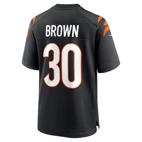 Chase Brown Cincinnati Bengals Nike Team Game Jersey - Black - Image 3