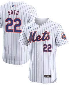 Alternative view of Juan Soto New York Mets Nike Home Elite Jersey - White