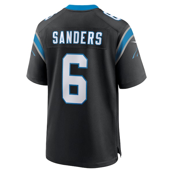 Miles Sanders Carolina Panthers Nike Game Player Jersey - Black - Image 3