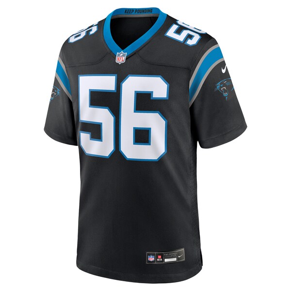 Trevin Wallace Carolina Panthers Nike Game Jersey - Black - Image 3