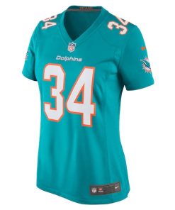 Alternative view of Tino Ellis Miami Dolphins Nike Women's Home Game Player Jersey - Aqua