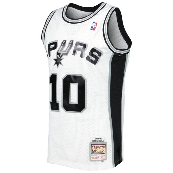 Dennis Rodman San Antonio Spurs 2001/02 Hardwood Classics Swingman Jersey - White - Image 3