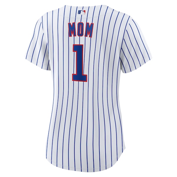 Chicago Cubs Nike Women's #1 Mom Home Replica Jersey - White - Image 3