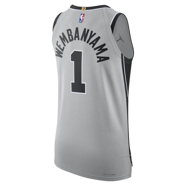 Victor Wembanyama San Antonio Spurs Jordan Brand Unisex Authentic Jersey - Statement Edition - Gray - Image 4