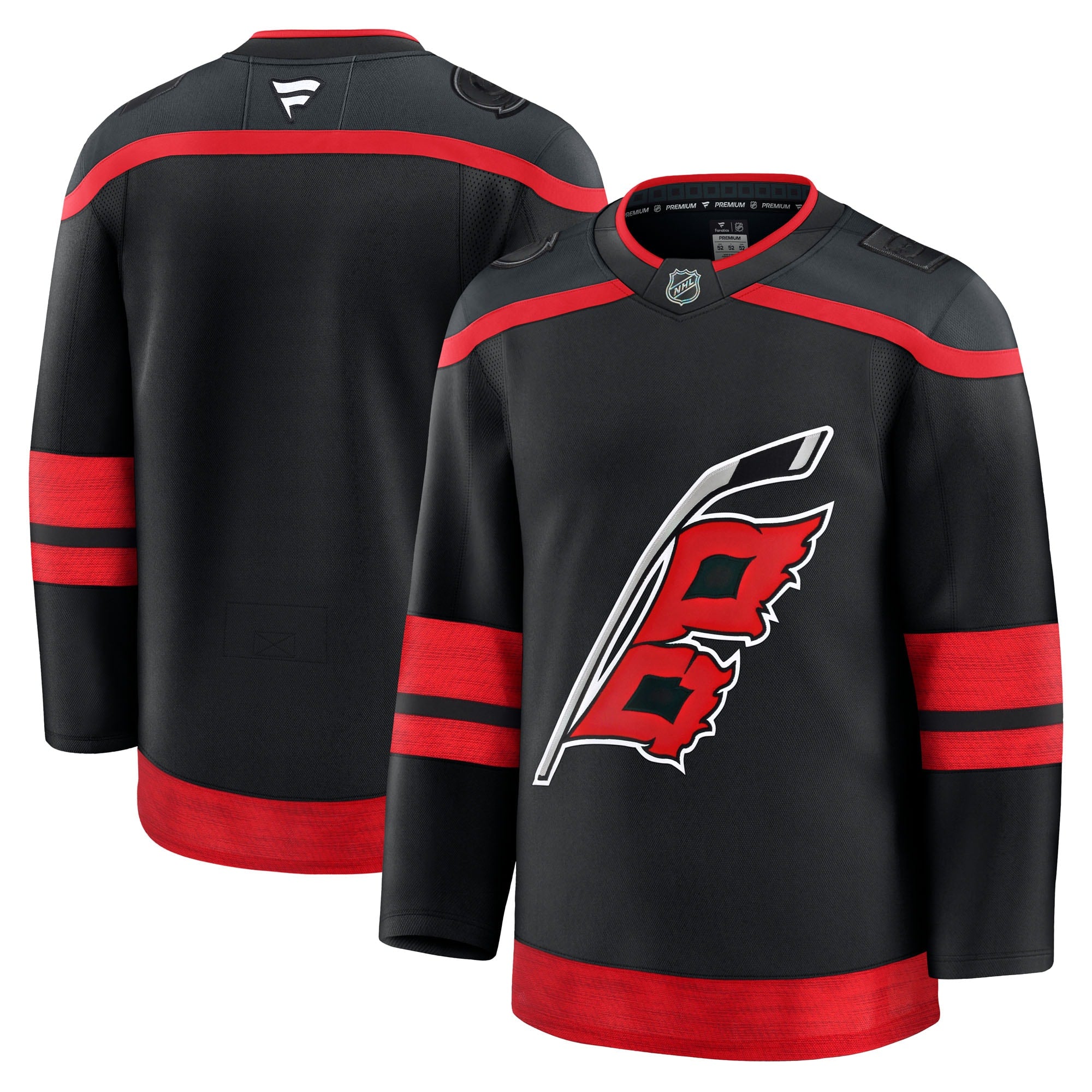 Carolina Hurricanes Alternate Premium Jersey - Red/Black/White - Image 10
