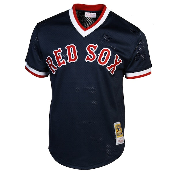 Ted Williams Boston Red Sox 1990 Authentic Cooperstown Collection Batting Practice Jersey - Navy Blue - Image 2