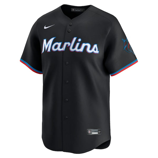 Sandy Alcantara Miami Marlins Nike Alternate Limited Player Jersey - Black/White - Image 2