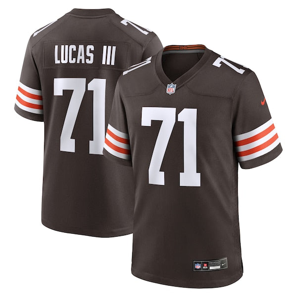 Cornelius Lucas Cleveland Browns Nike Team Game Jersey - Brown