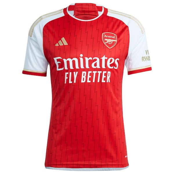 Arsenal adidas 2023/24 Home Replica Custom Jersey - Red - Image 2