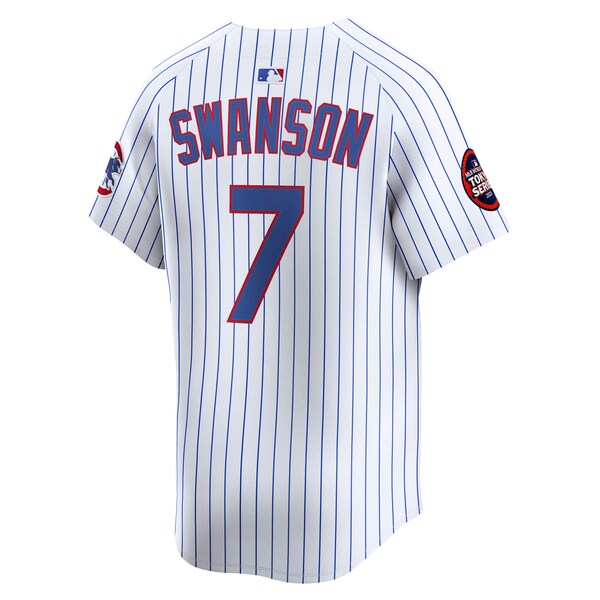 Dansby Swanson Chicago Cubs Nike 2025 MLB World Tour: Tokyo Series Home Limited Player Jersey - White - Image 3