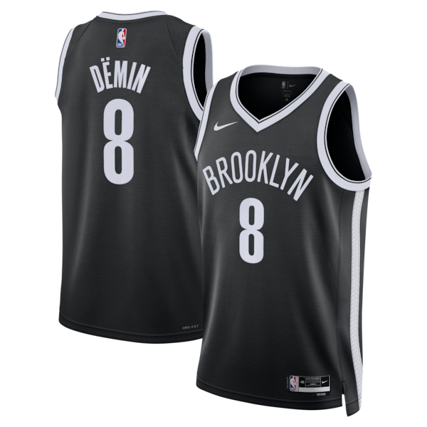 Egor D?min Brooklyn Nets Nike Unisex Swingman Jersey - Icon Edition - Black