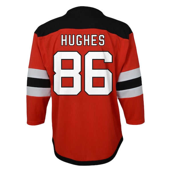 Jack Hughes New Jersey Devils Preschool Home Replica Player Jersey - Red - Image 3