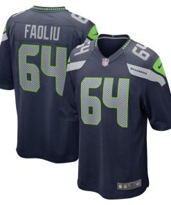 Austin Faoliu Seattle Seahawks Nike  Game Jersey - College Navy