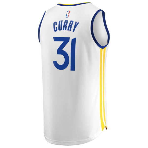 Seth Curry Golden State Warriors Fast Break Replica Jersey - White - Association Edition - Image 3