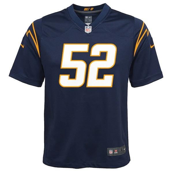 Khalil Mack Los Angeles Chargers Nike Youth Game Jersey - Navy/Powder Blue - Image 2