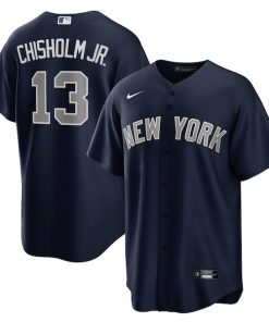Alternative view of Jazz Chisholm Jr. New York Yankees Nike Alternate, 1st Replica Player Jersey - Navy