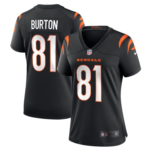 Jermaine Burton Cincinnati Bengals Nike Women's Game Jersey - Black - Image 2