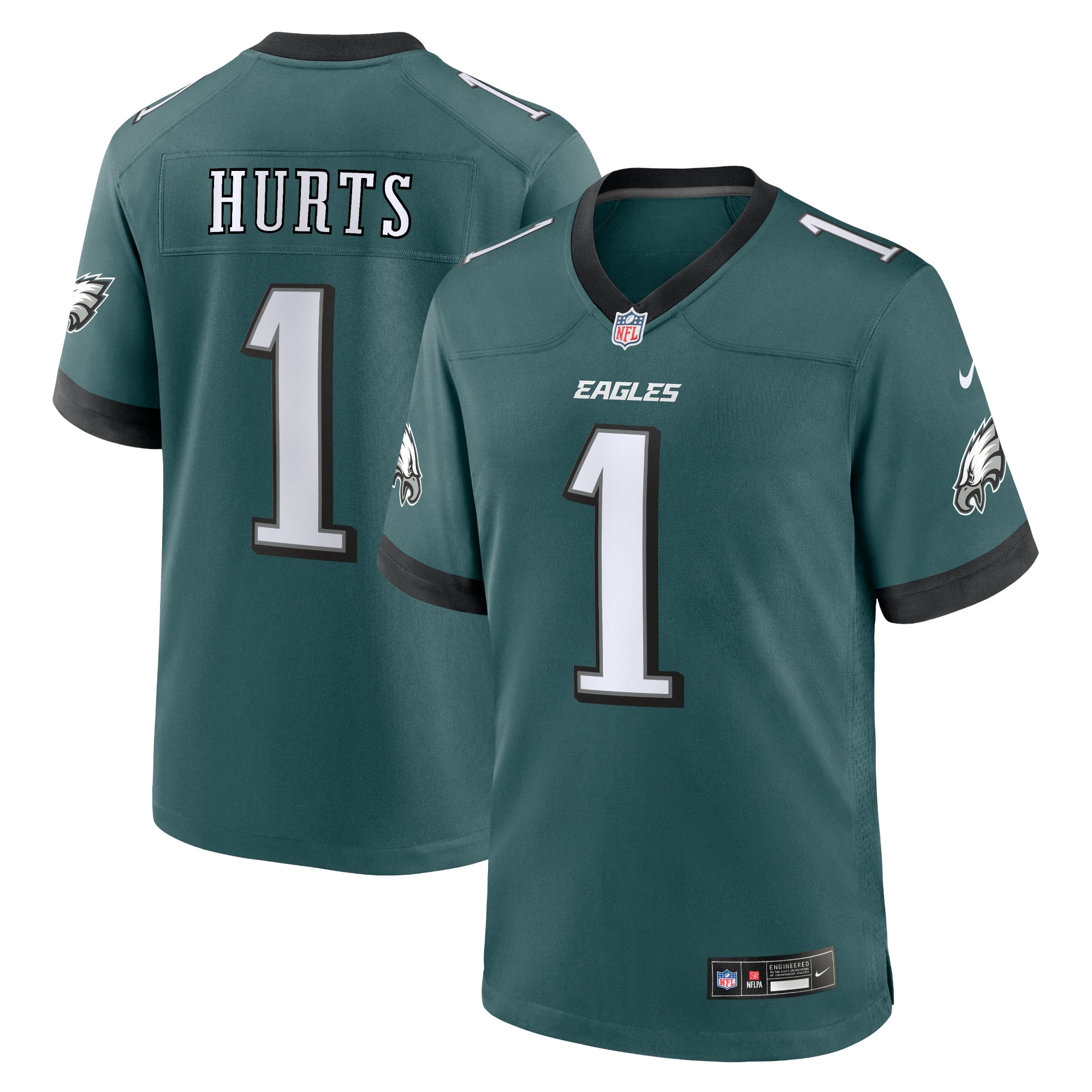 Jalen Hurts Philadelphia Eagles Nike Alternate Game Player Jersey - Kelly Green/White/Black/Green - Image 13